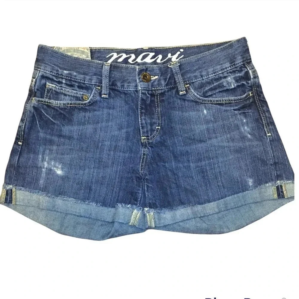 Mavi Vanna Denim Jean Distressed Shorts Women’s Size 27